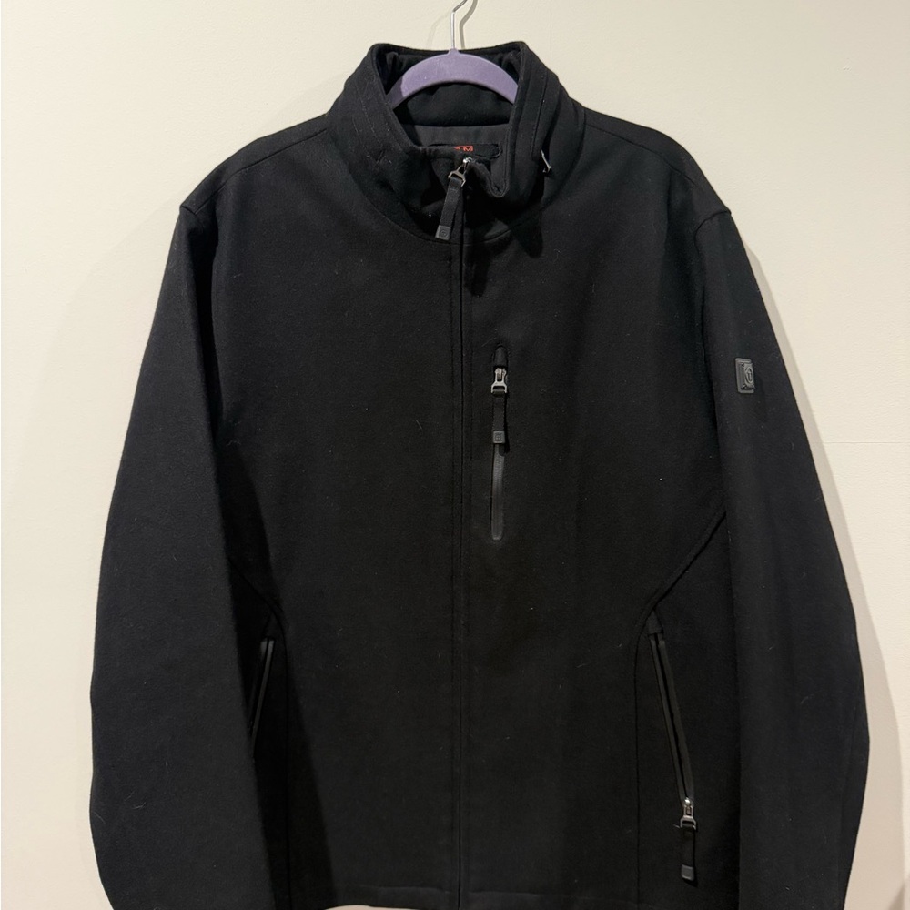Tumi Tech Men's Black Wool Jacket XL